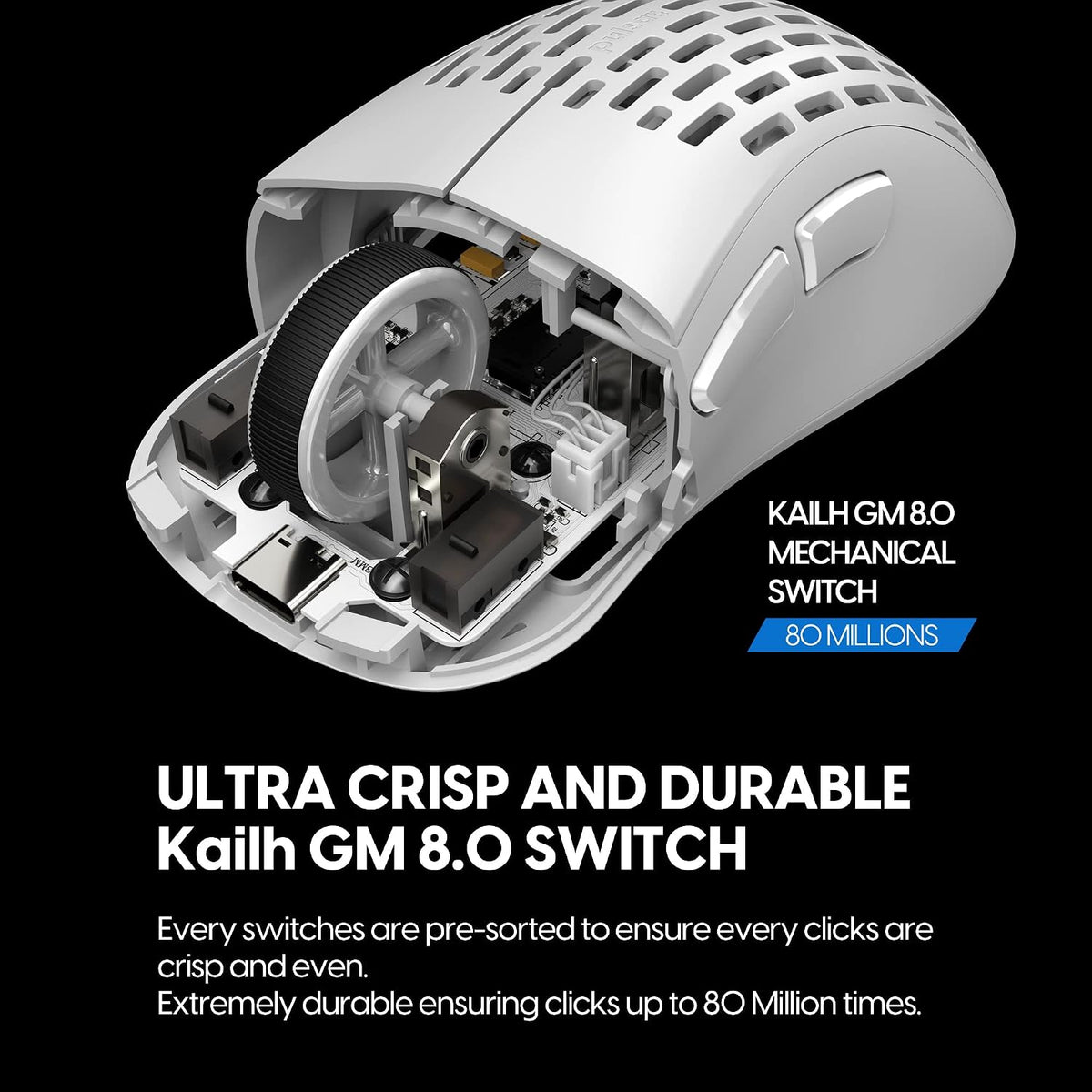 Pulsar Gaming Gears - Xlite V2 Wireless Gaming Mouse, Ultra Lightweight, 2.1 oz (59 g) (Renewed)