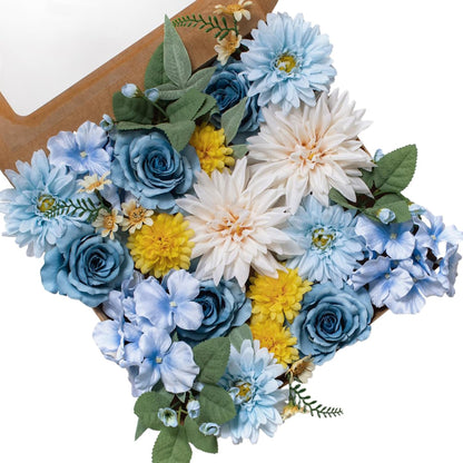 Fall Artificial Flowers DIY Bouquet Combo Faux Rose for Home Decor