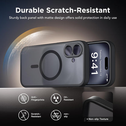 Magnetic Shockproof for iPhone 18 Pro & iPhone 17 Pro Case, Sunset Orange