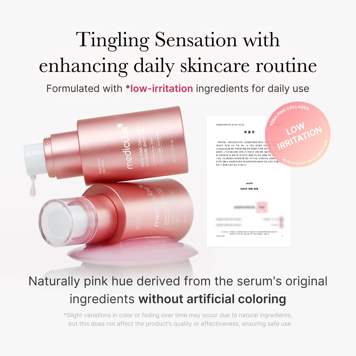 medicube Exosome Shot Zero 2,000 PPM Spicule Facial Serum For Pores & Sebum