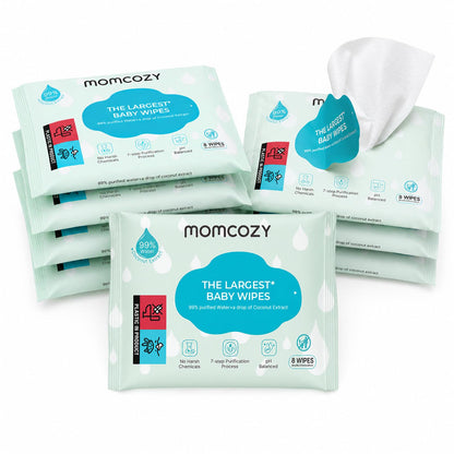 Momcozy Baby Wipes, Unscented & Hypoallergenic, Gentle for Sensitive Skin