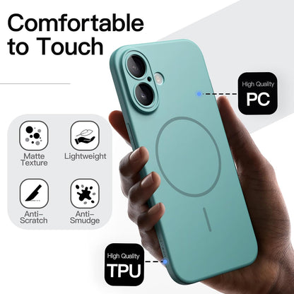JETech Magnetic Slim Case for iPhone 18 Pro, Dark Cherry