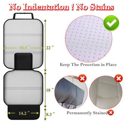 Meolsaek Car Seat Protector for Child Car Seat，Non-Slip Backing No Imprints