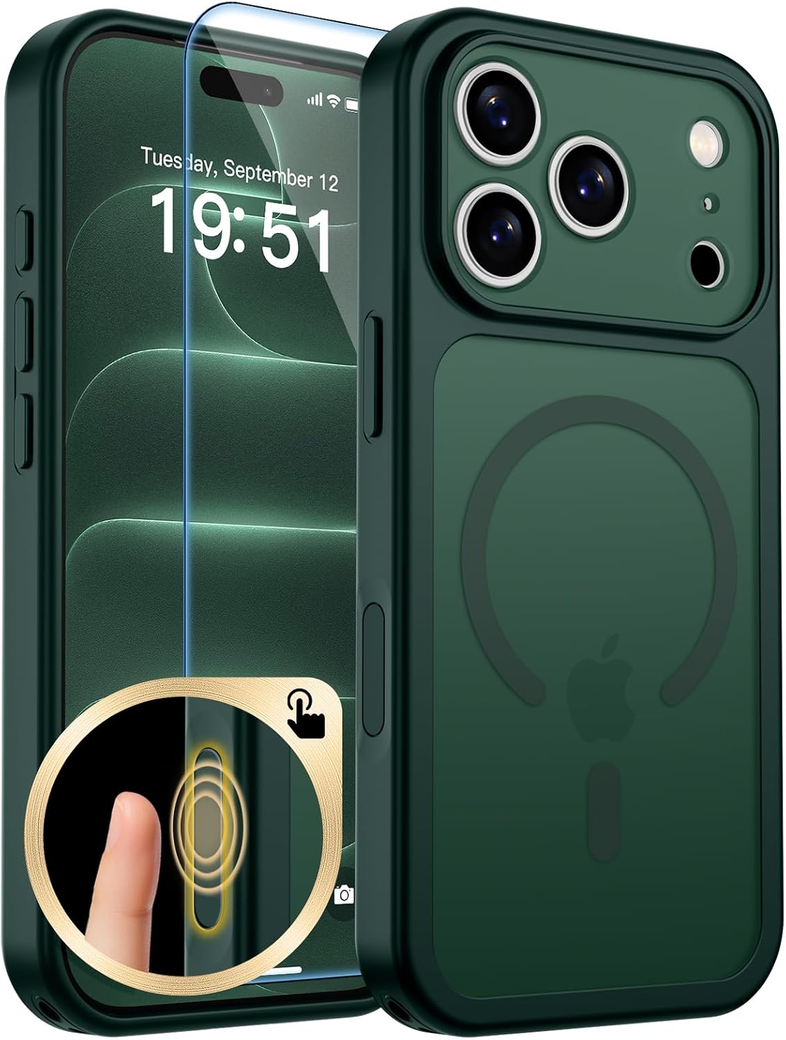 zapica Magnetic for iPhone Air Case, Dark Blue