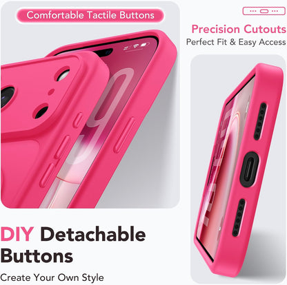 Magnetic Shockproof for iPhone 18 Pro & iPhone 17 Pro Case, Sunset Orange