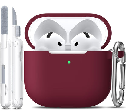 R-fun for AirPods 2nd/1st Case Silicone Cover, Banana Violet