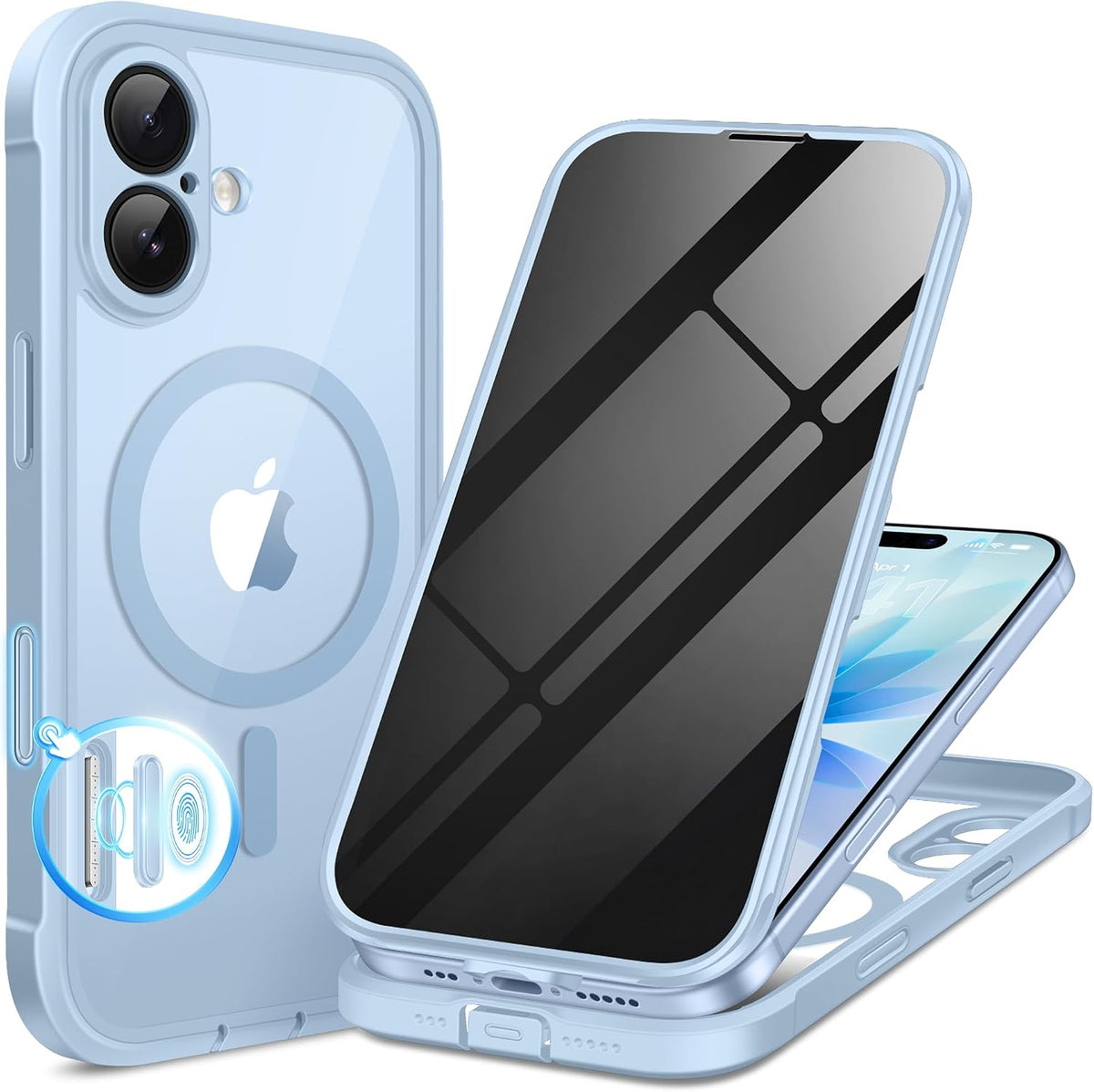 BERFY for iPhone 16 Pro Max Case, Fit for MagSafe