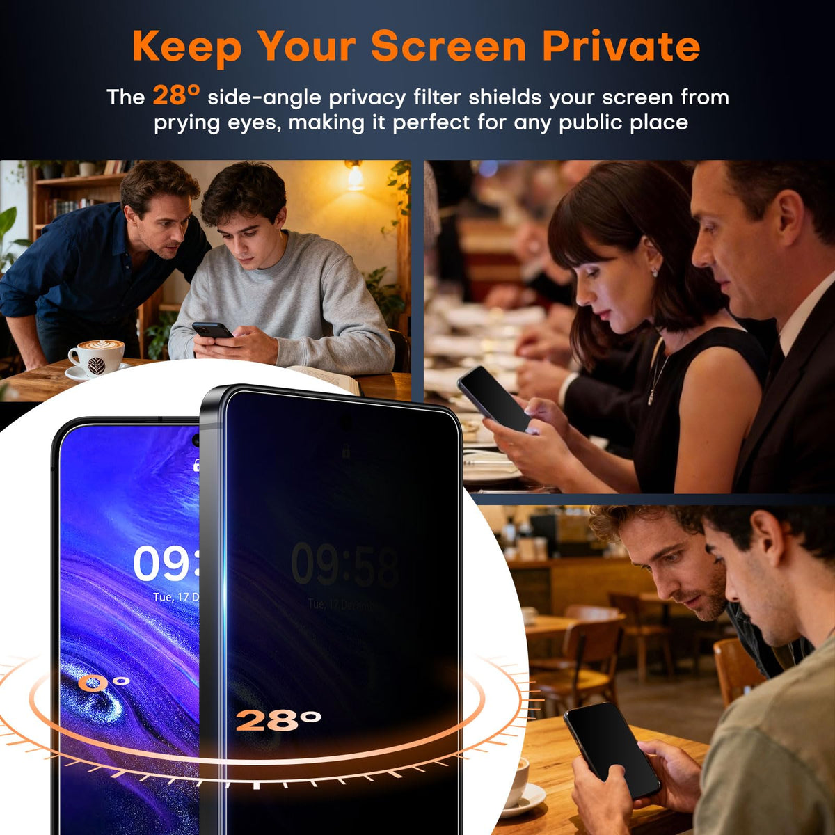 TAURI 2 Pack for Samsung Galaxy Z Fold 8 Ultra Privacy Screen Protector