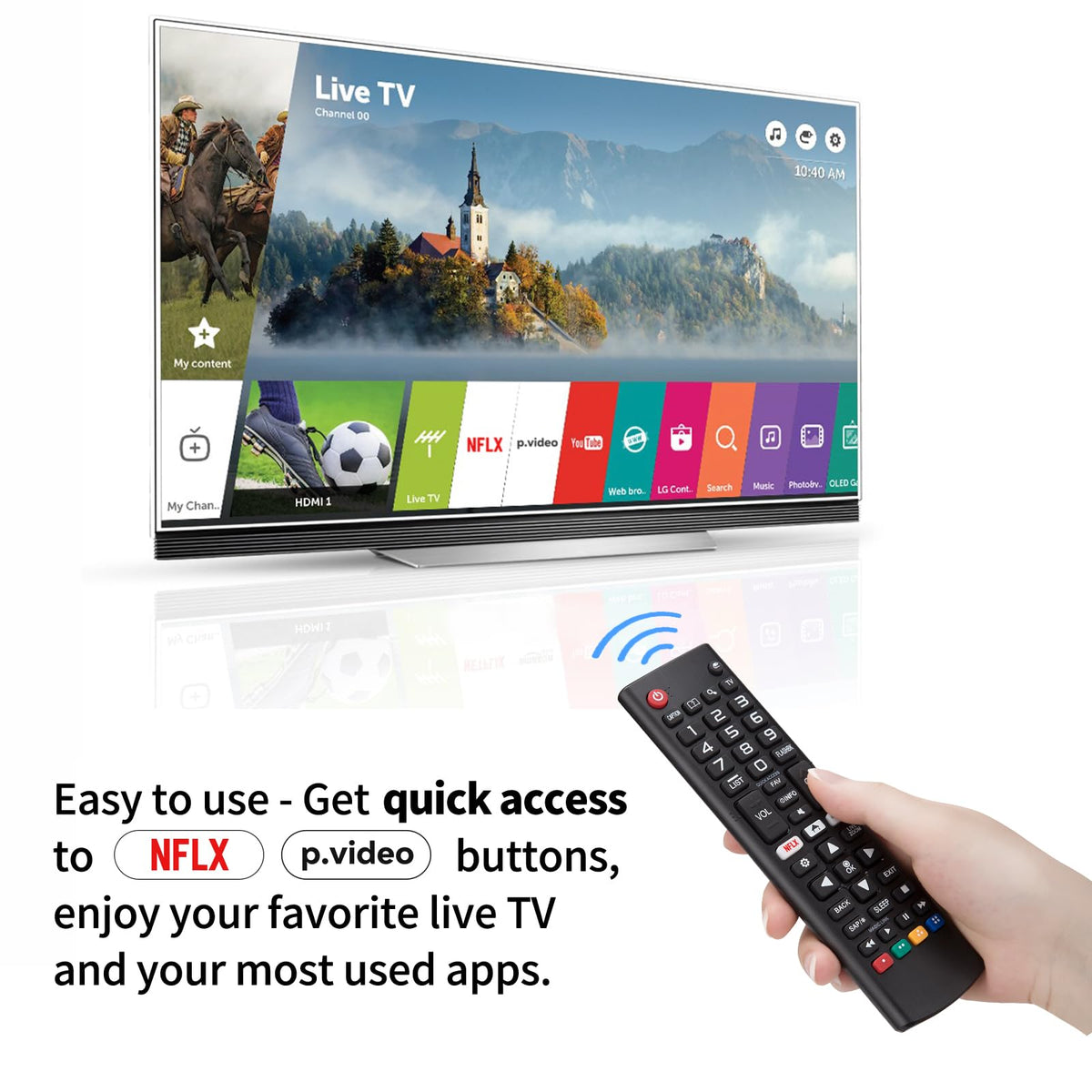 Replacement for Samsung TV Remote, for All 2018-2024 Samsung Remote Control for Smart TV with Voice Control. No Solarcell. 2-Year Warranty.