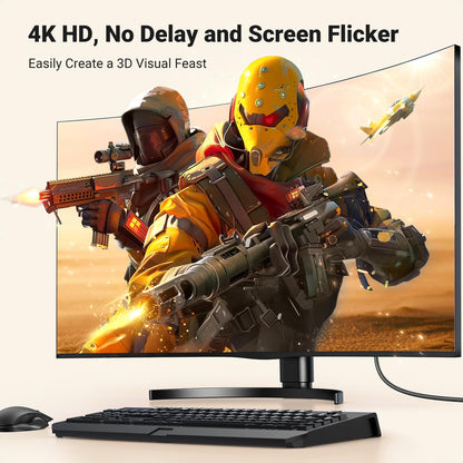 UGREEN 4K DisplayPort to HDMI Cable 1080P@120Hz, 6.6FT