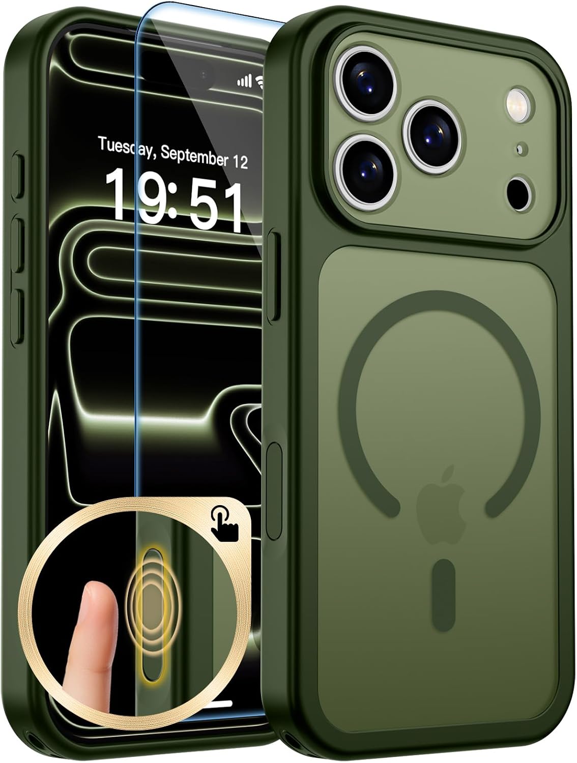 zapica Magnetic for iPhone Air Case, Dark Blue