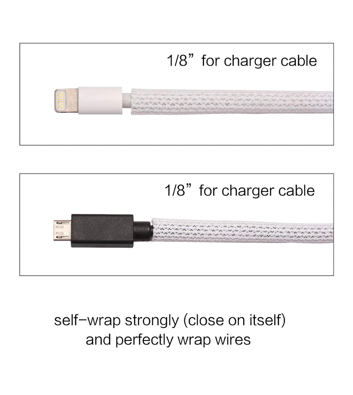 Alex Tech 10ft - 1/2 inch Cord Protector Wire Loom Tubing Cable Sleeve Split Sleeving For USB Cable Power Cord Audio Video Cable – Protect Cat From Chewing - Black