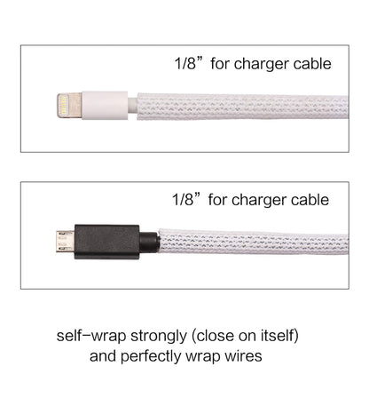 Alex Tech 10ft - 1/2 inch Cord Protector Wire Loom Tubing Cable Sleeve Split Sleeving For USB Cable Power Cord Audio Video Cable – Protect Cat From Chewing - Black