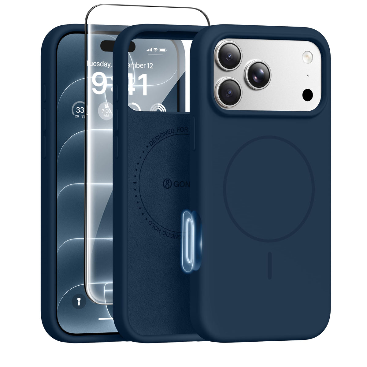 GONEZ for iPhone 18 Pro Max Case/iPhone 17 Pro Max Case, Mist Blue