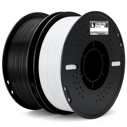 ELEGOO TPU 3D Printer Filament 1.75mm Black 1KG, 95A Flexible