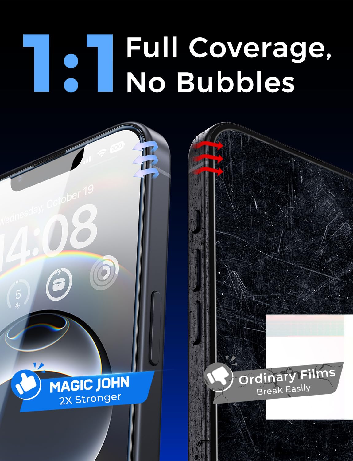 MAGIC JOHN for iPhone 18 Pro Max Screen Protector Easy Installation