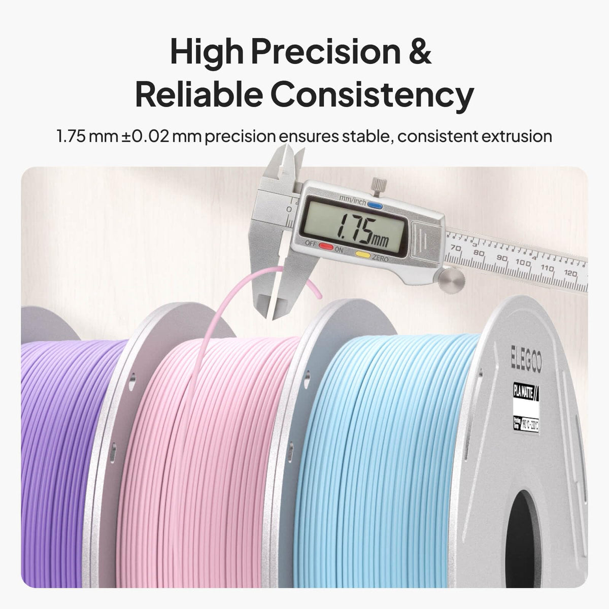 ELEGOO Matte PLA 3D Printer Filament 1.75mm Navy Blue 1KG