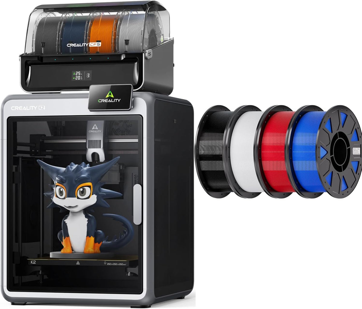 Creality K2 Combo (A) 3D Printer Bundle with Creality Ender PETG 3D Printer Filament 1.75mm 4KG