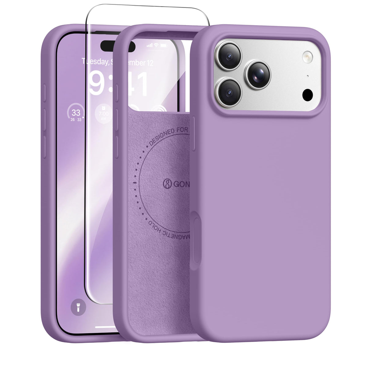 GONEZ for iPhone 18 Pro Max Case/iPhone 17 Pro Max Case, Mist Blue