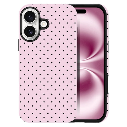 Polka Dot Pattern Phone Case for iPhone 17 6.3", White