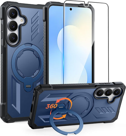 FNTCASE for iPhone 17 Case with 360 Spin Magnetic Stand