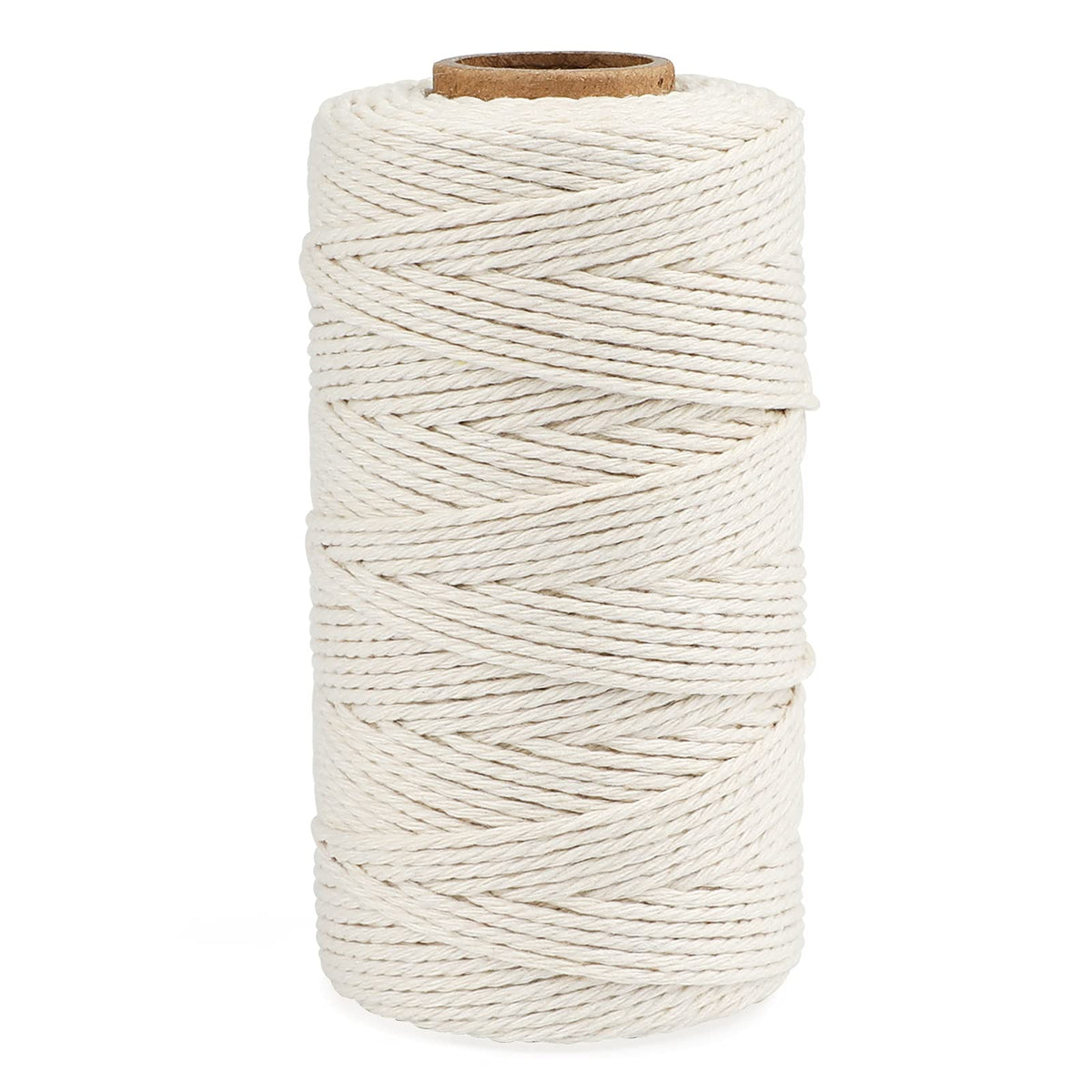 jijAcraft 50M White Cotton String: 2MM Cooking String for DIY Crafts