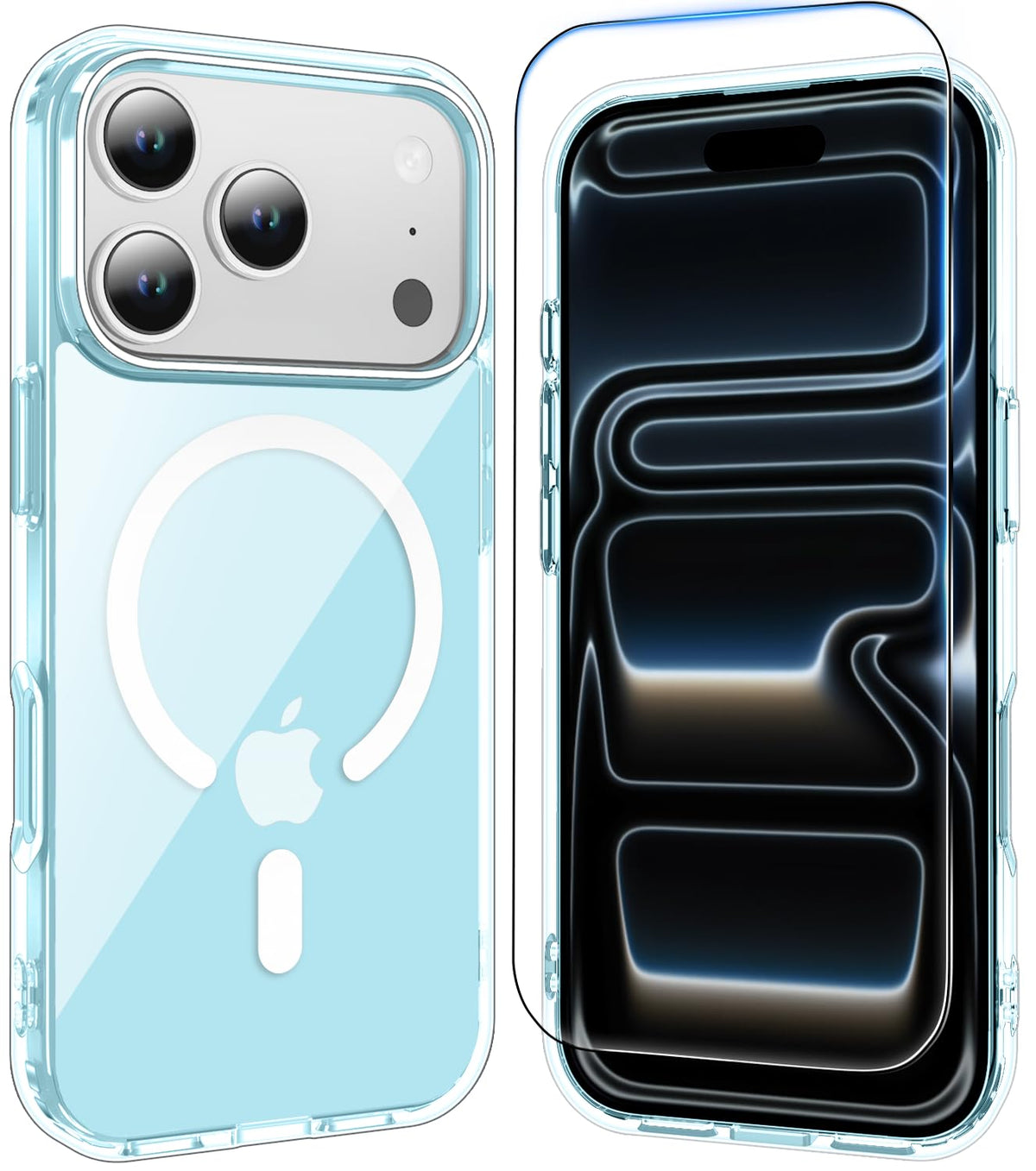 Temdan for iPhone AIR Case with Screen Protector Beige