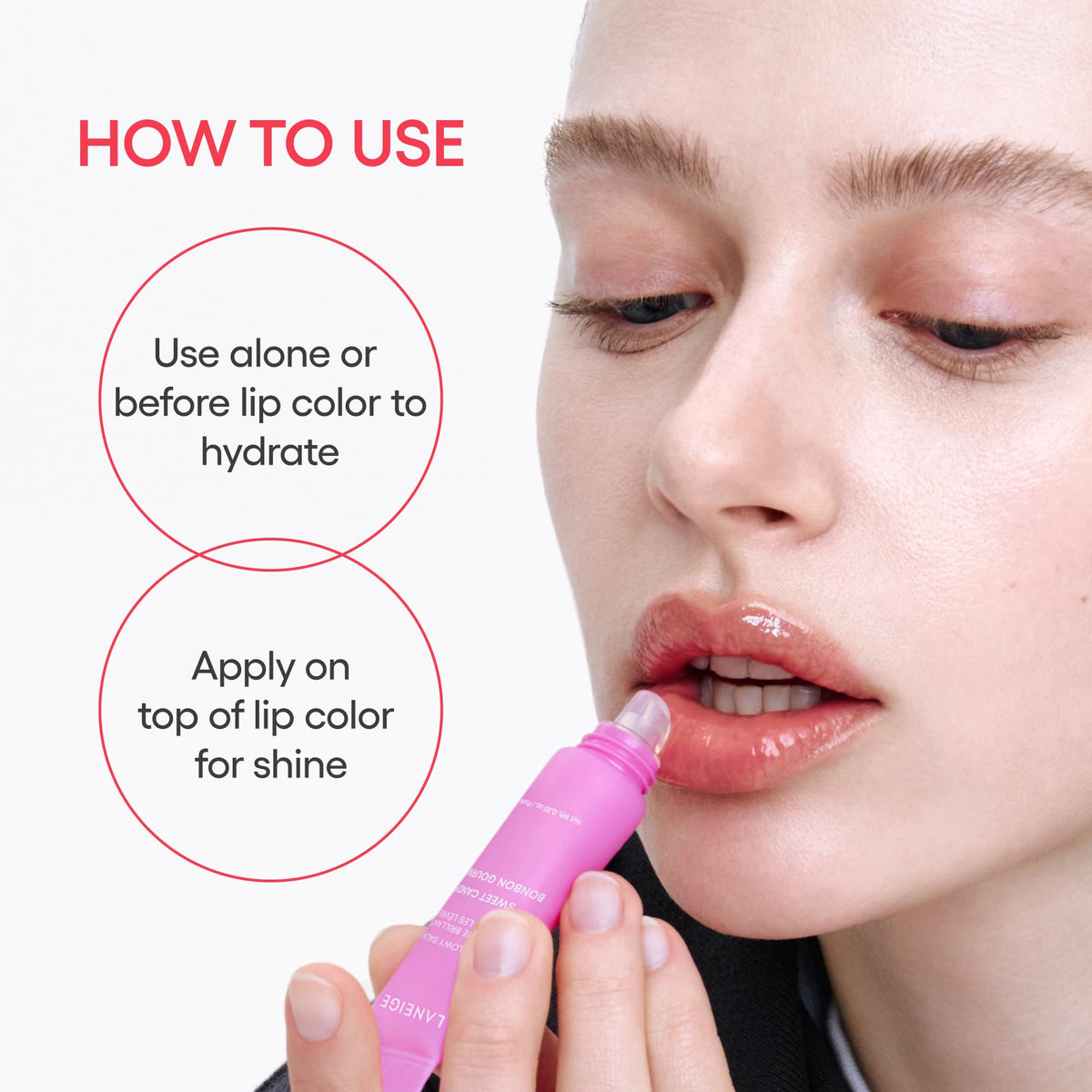 LANEIGE Lip Glowy Balm | Sheer Tinted Lip Treatment Balm Tube