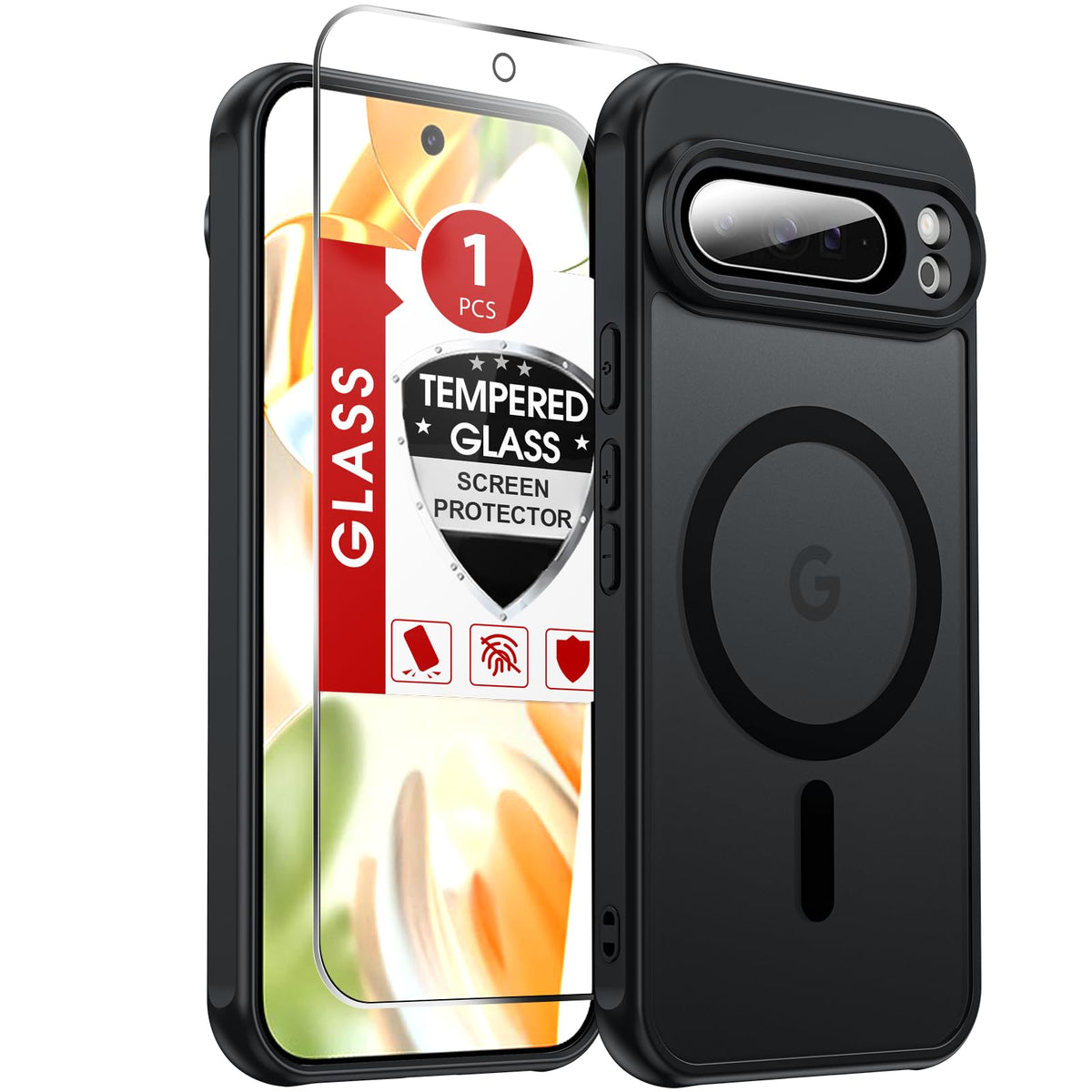LeYi for Pixel-8A Phone Case: MagSafe Fit & Screen Protector Crystal Clear