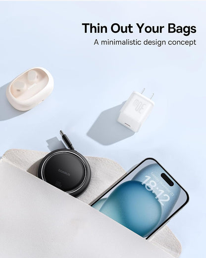 Baseus USBC to USBC Cable, 100W Retractable USB C 5A Fast Charging Cable PD3.1 140W USB C Charger, PPS Fast Charger Type C, Fast Charging Block