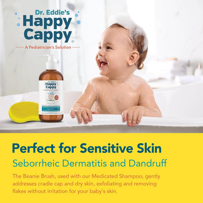 Happy Cappy Medicated Shampoo and Body Wash with Beanie Brush - 2 Pieces