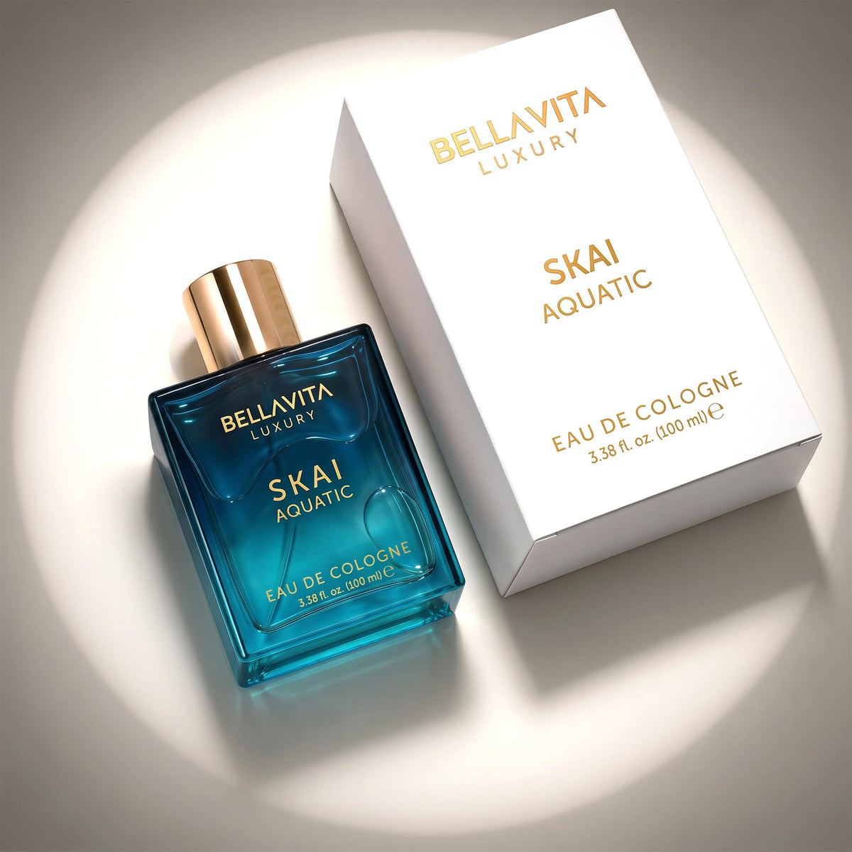 Bellavita Luxury Honey Oud Eau de Parfum Unisex, 3.4 fl oz (100 ml)