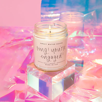Sweet Water Decor Forever and Always Wedding Soy Wax Candle, 9oz Clear Jar