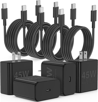 Type C Charger Fast Charging,4Pack 25W Super USB C Fast Charger Block