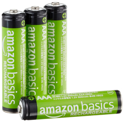 Amazon Basics 16-Pack Rechargeable AA NiMH Batteries, 2000 mAh, 1.2V, Recharge up to 1000x Times, Pre-Charged