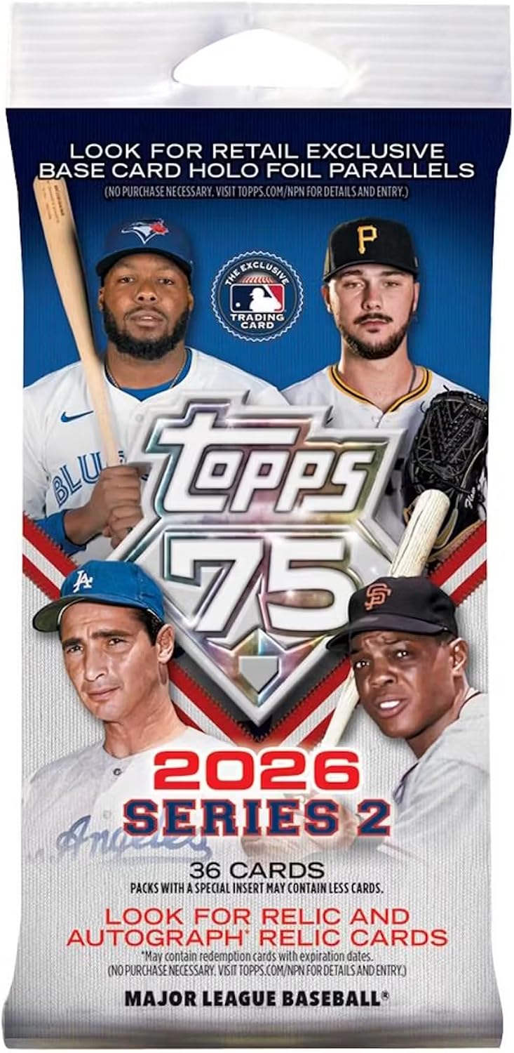 2026 Topps Series 2 Baseball Jumbo Trading Card Fat Pack (Search for Heavy Lumber Autographs)