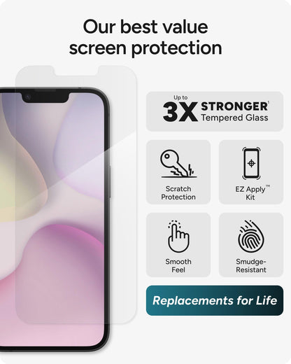 ZAGG Glass+ Screen Protector for iPhone 17