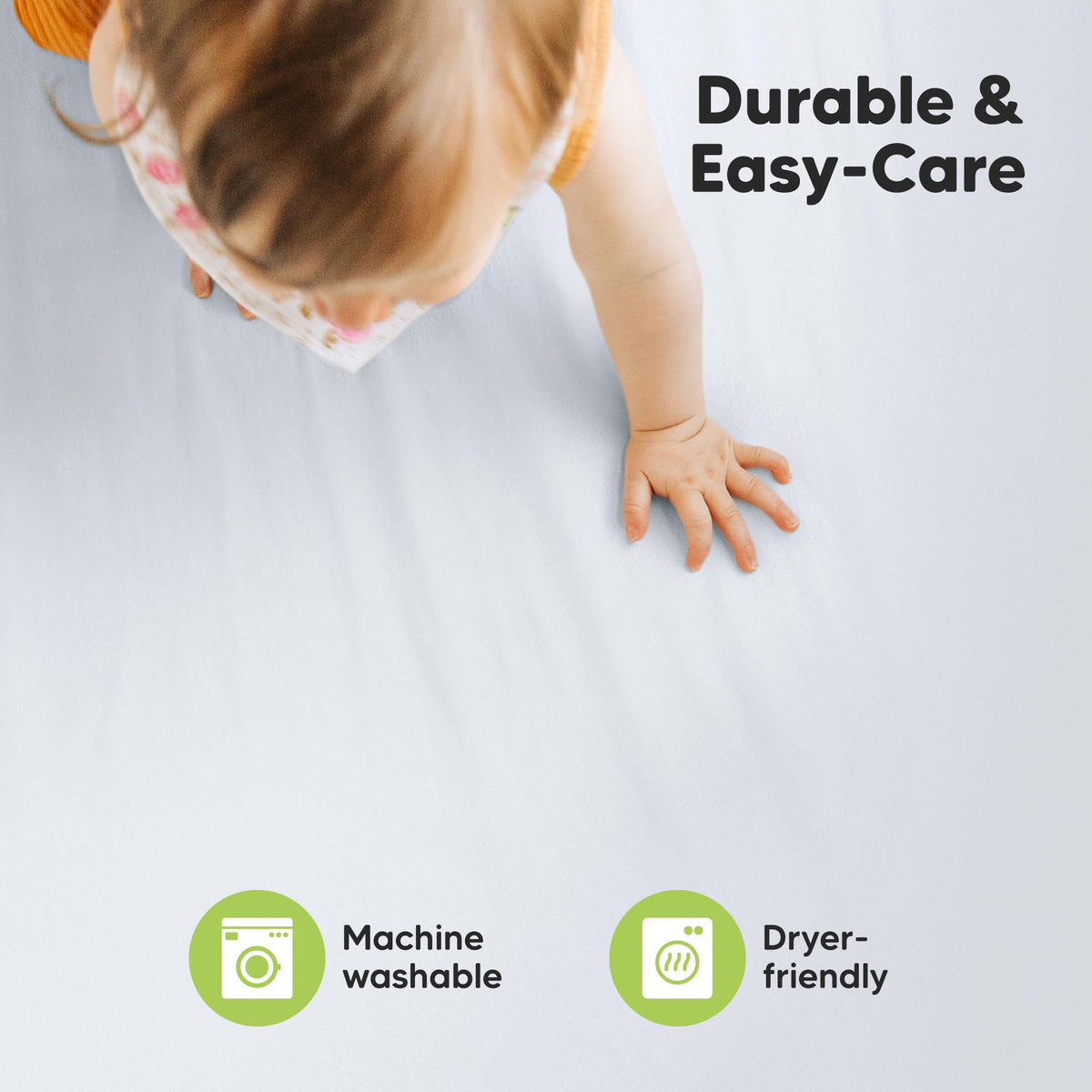 2pk Mini Crib Sheets Fitted 38x26 Pack N Play Mattress Sheet (Bumble Bear)