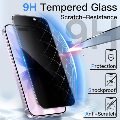 JETech Privacy Screen Protector for iPhone 16 Pro Max, 2-Pack