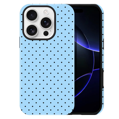 Polka Dot Pattern Phone Case for iPhone 17 6.3", White
