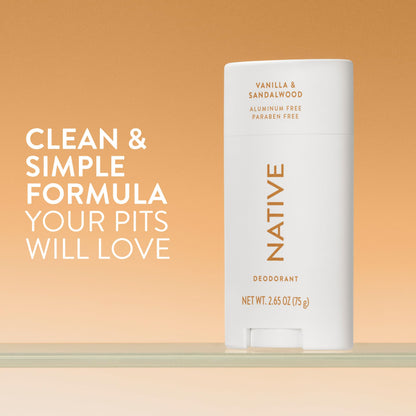Native Aluminum-Free Deodorant for Women & Men, Coconut & Vanilla, 2.65oz