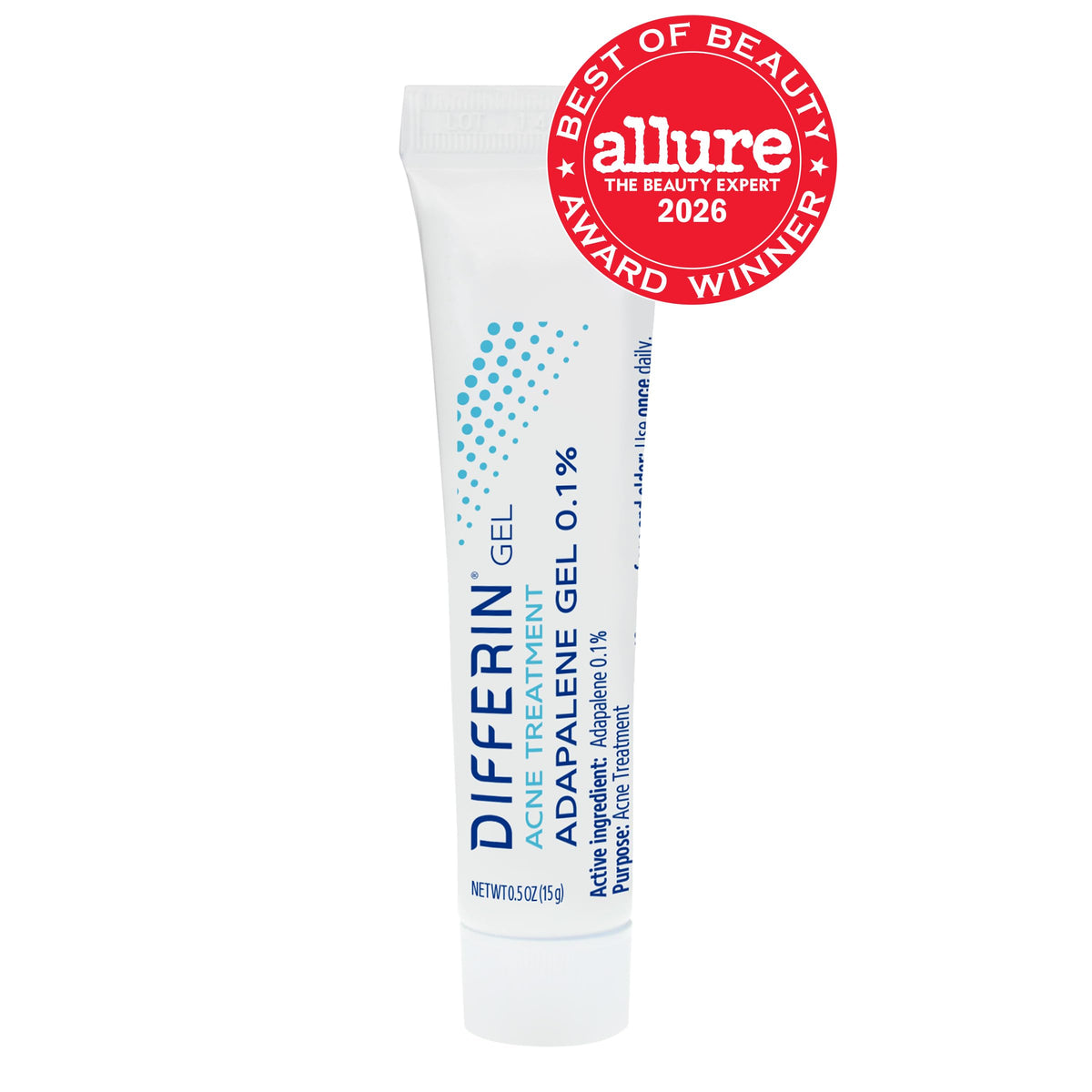 Differin Acne Retinoid Treatment Gel, 0.1% Adapalene, 15g Tube