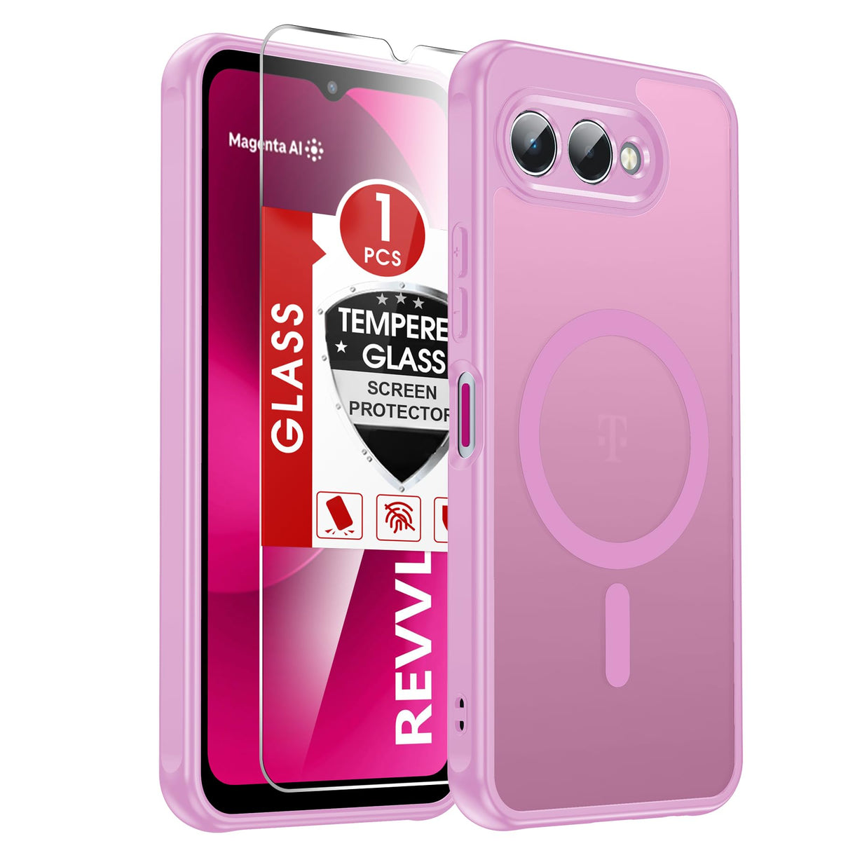 LeYi for Pixel-8A Phone Case: MagSafe Fit & Screen Protector Crystal Clear