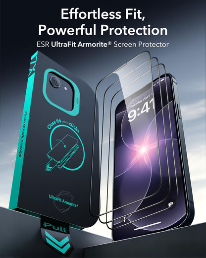ESR 3 Pack for iPhone 17 Pro Max Screen Protector, Armorite