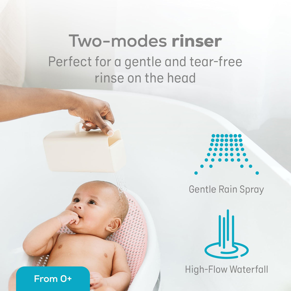 Angelcare Baby Bath Support, Pink, Birth to 6 Months, Made in Canada