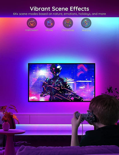 Govee 100ft RGBIC LED Strip Lights, Work with Alexa and Google Assistant