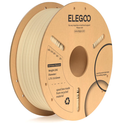 ELEGOO PLA Plus 3D Printer Filament 1.75mm White 2KG, Tougher & Stronger