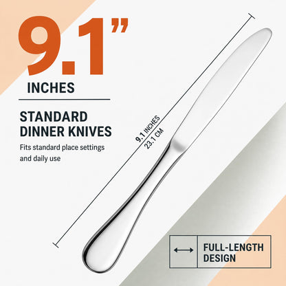 NICE KITCHEN 16 Pieces Dinner Forks Set,8" Fork,Stainless Steel Dinner Fork