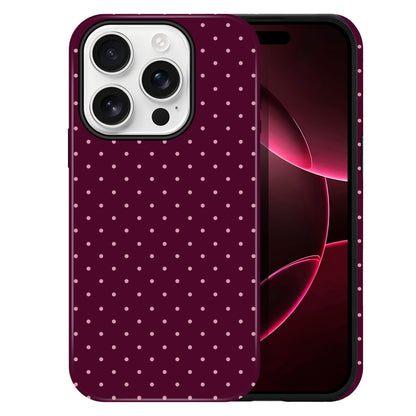 Polka Dot Pattern Phone Case for iPhone 17 6.3", White
