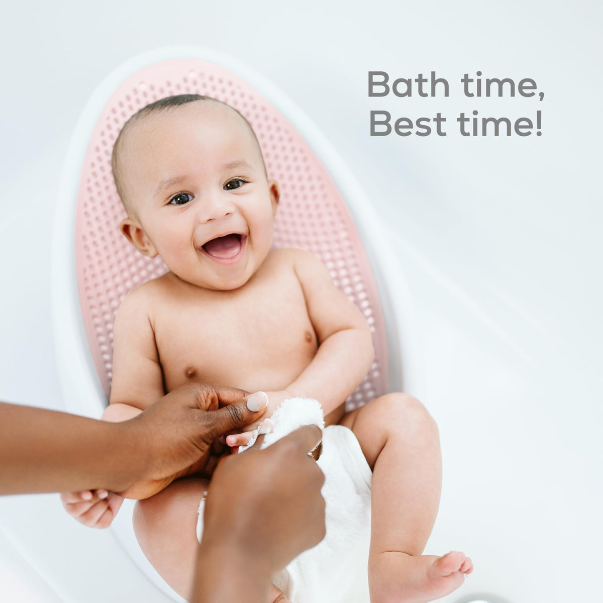 Angelcare Baby Bath Support, Pink, Birth to 6 Months, Made in Canada